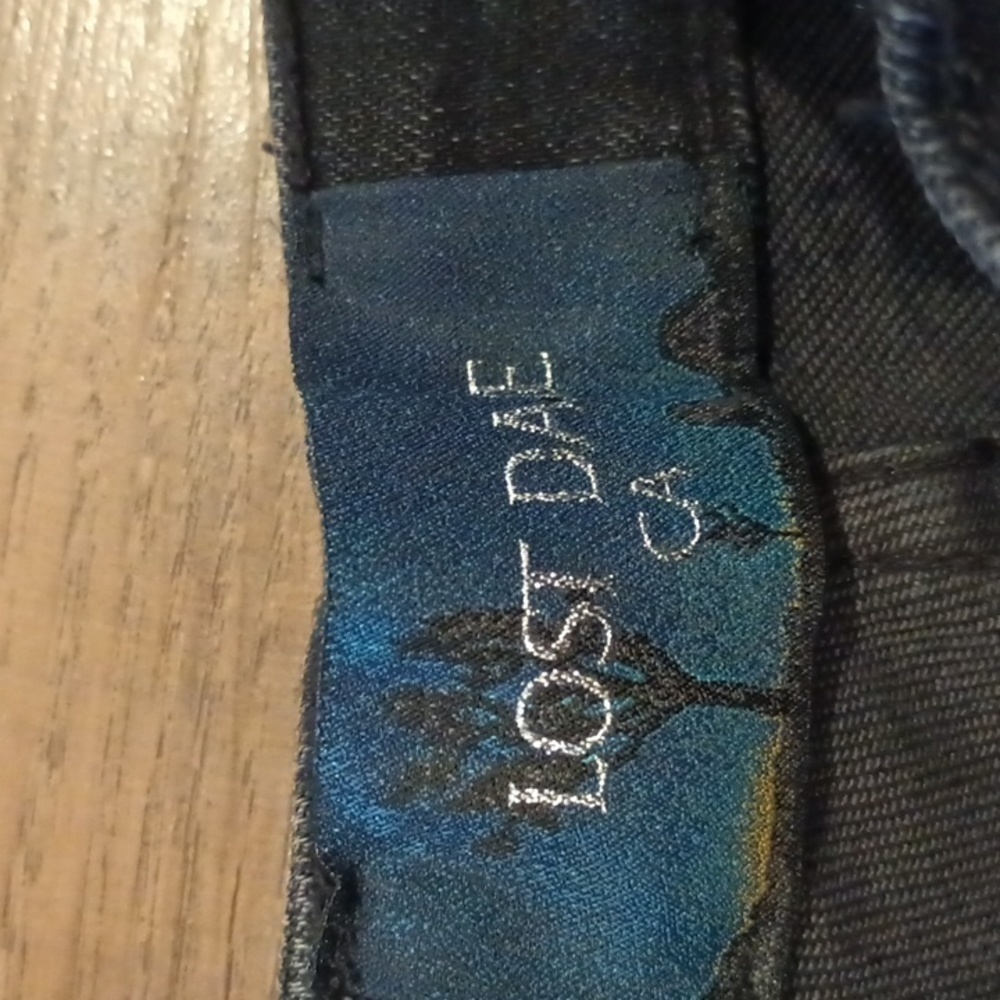 Lost Daze Black Stretchy High Waisted Bronco Detail Straight Leg Jeans A1 - Picture 5 of 10